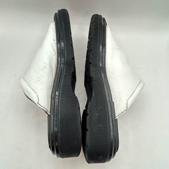 RARE Vintage Dr. Martens White Leather Platform Slide SZ 8 Made in England 90’s - Picture 9 of 15